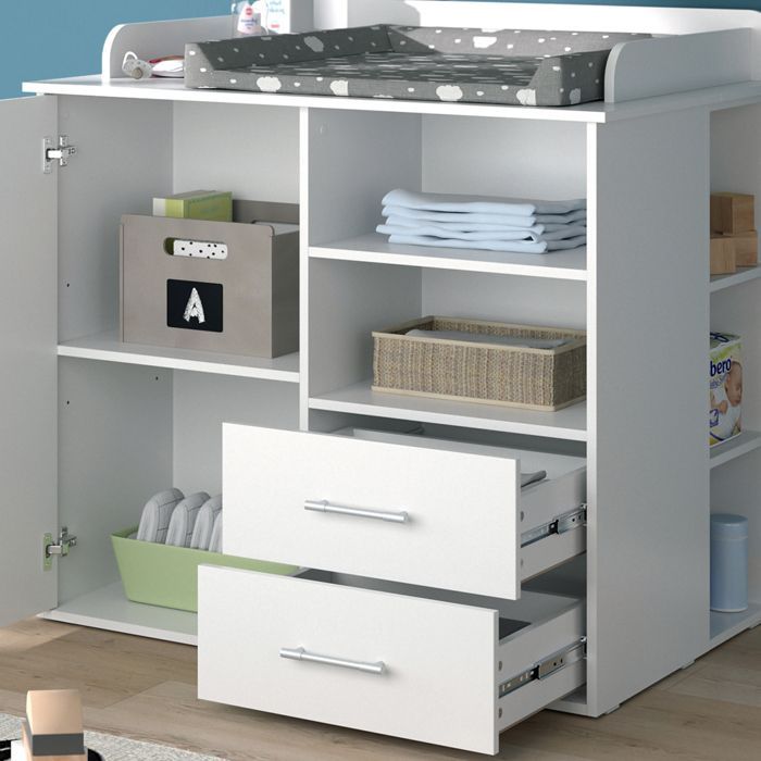 Commode à langer Lea 113x100cm Blanc Vicco 36850