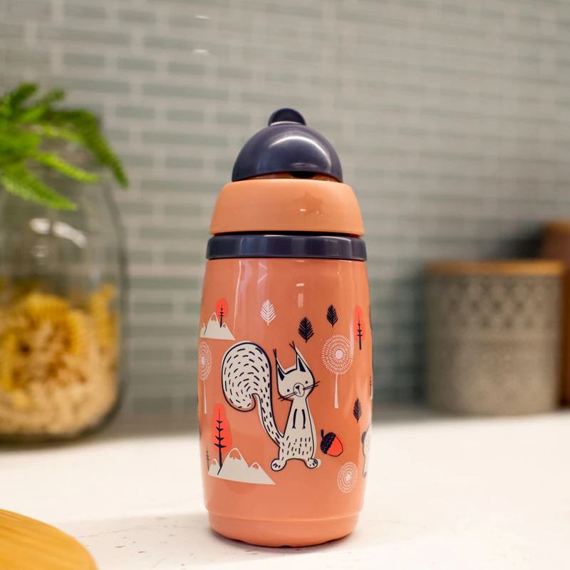 Copo térmico com canudo Tommee Tippee Superstar rosa