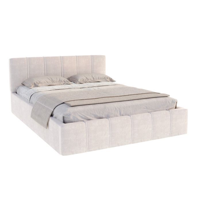 ATLANTA opbergbed van 160 x 200 cm met opklapbare lattenbodem, beige