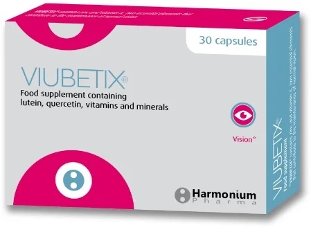 Viubetix Nahrungsergänzungsmittel zur Vorbeugung diabetischer Retinopathie, 30 Kapseln