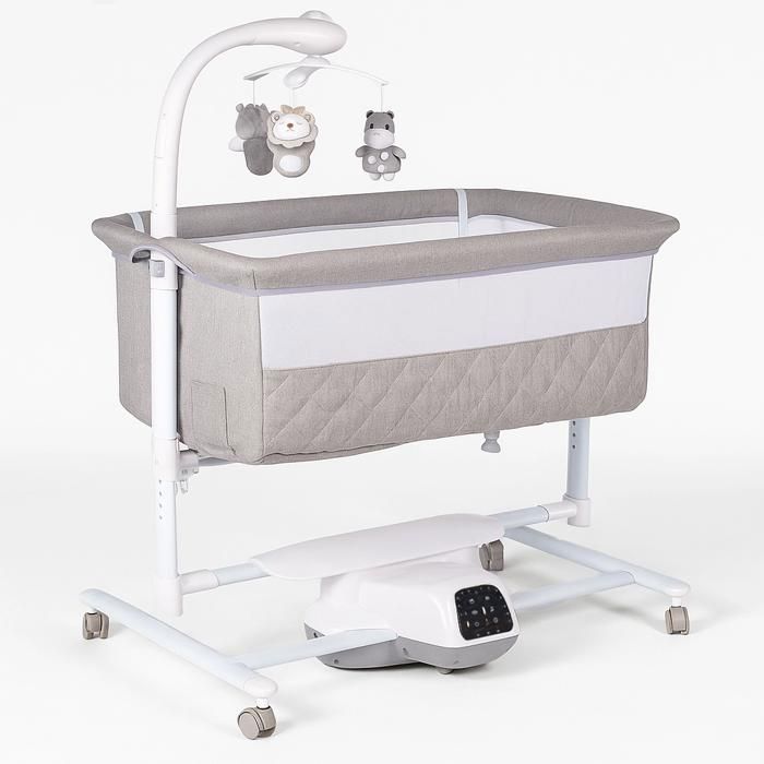 BEBE2LUXE IDream Deluxe : berceau cododo électrique avec bercement, musique, minuterie, télécommande. Réglable, confort et