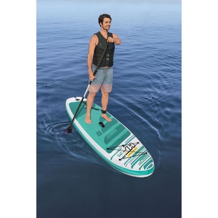 BESTWAY Hydro-Force Huaka'i Tech opblaasbare SUP-peddel - 305 x 84 x 12 cm
