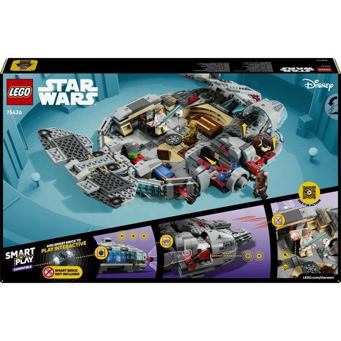 LEGO Star Wars SMART Play: Millennium Falcon - Conjunto de Construção - Conjunto Compatível 75426