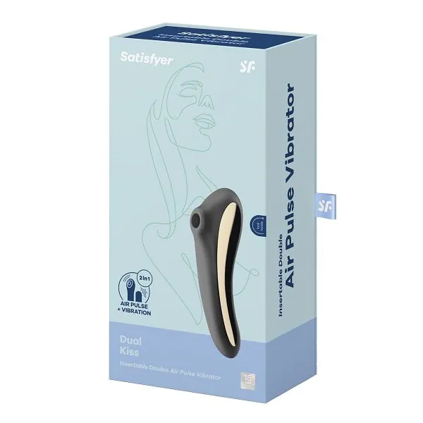 Satisfyer Masażer Dual Kiss Black Masażer intymny