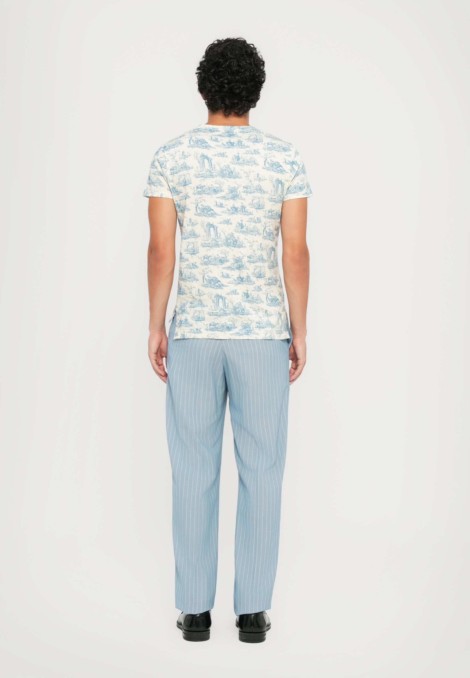 Vivienne Westwood ROOSTER PERU UNISEX - T-shirt met print - toile de jouy blauw