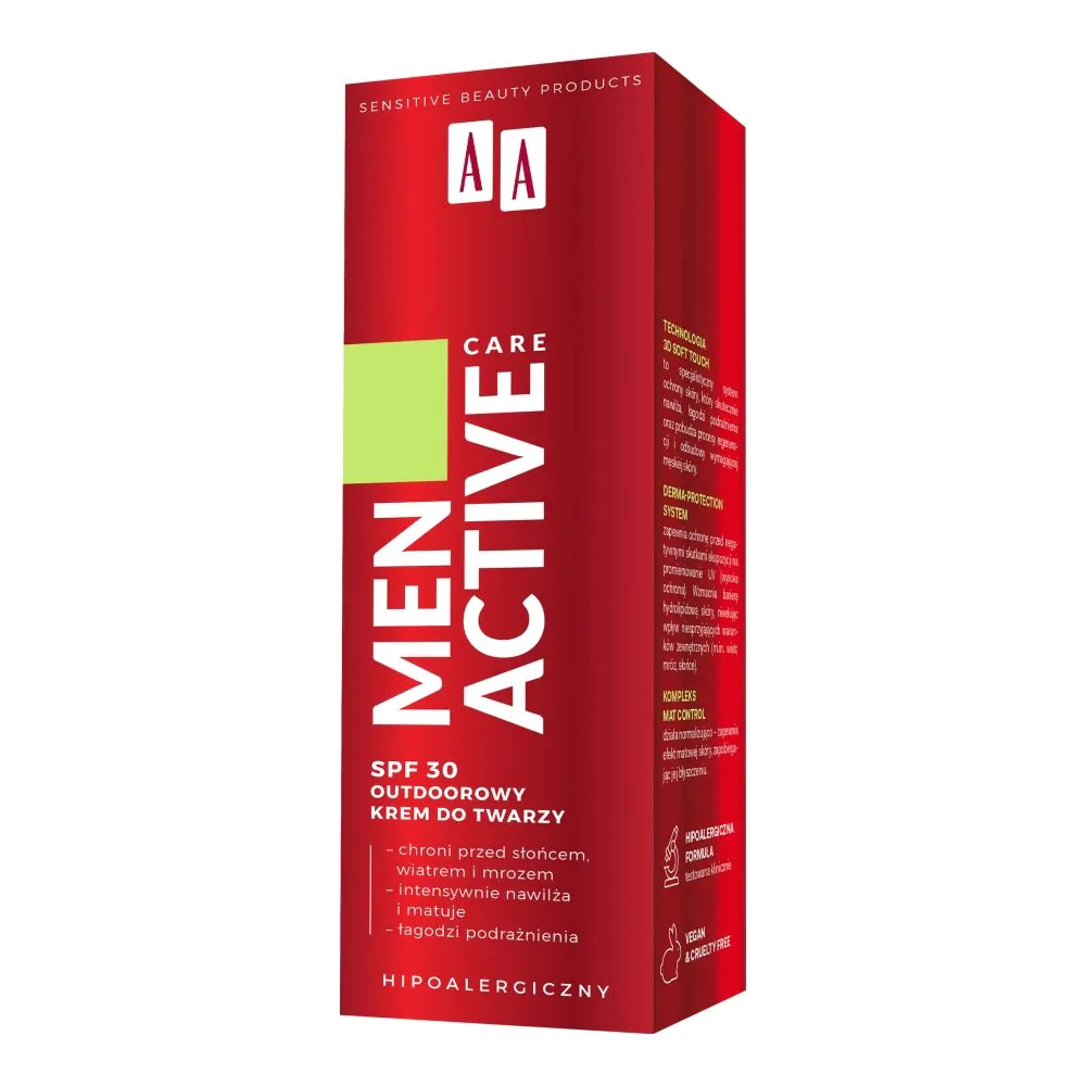 AA Men Active Care Outdoorowy krem do twarzy SPF 30