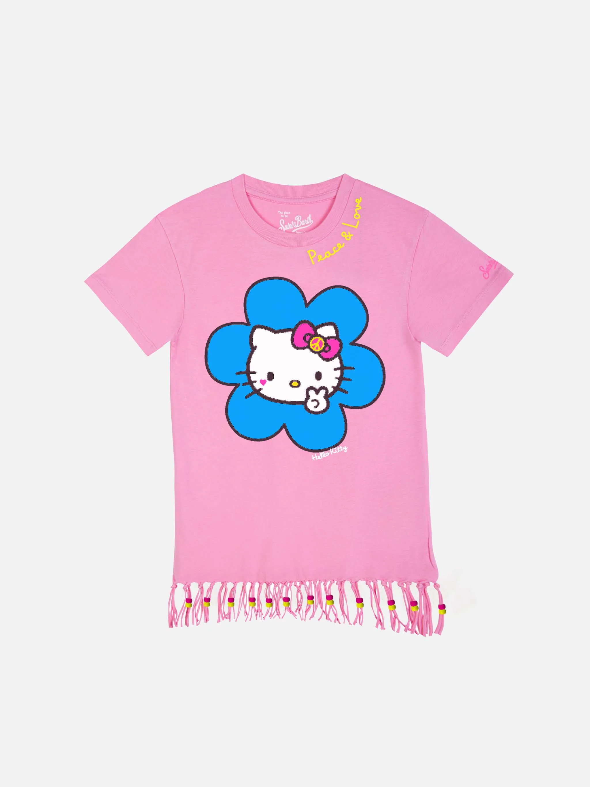 Abito Abbey da bambina con frange e stampa tartaruga | HELLO KITTY SPE
