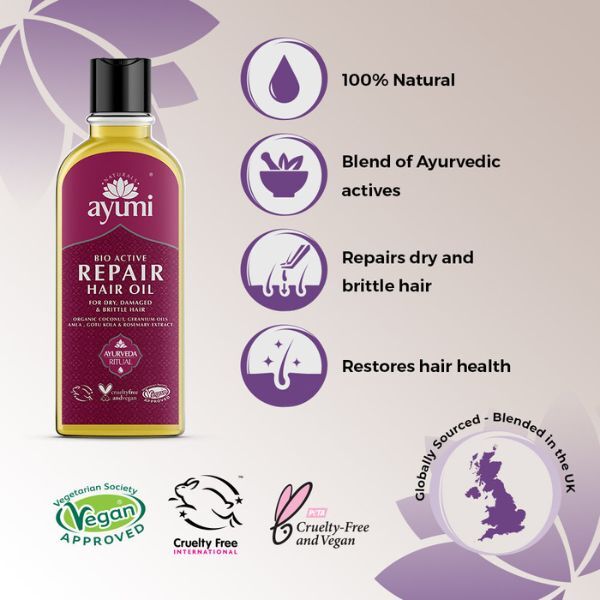 Ayumi Naturals Bio-Active Repair Haaröl-Kur 150 ml
