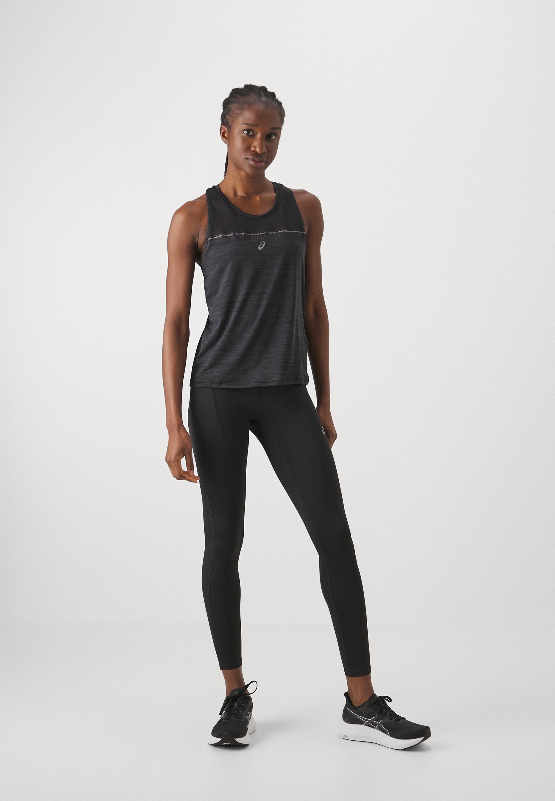 Collant de running ASICS ROAD TAILLE HAUTE - Noir performance
