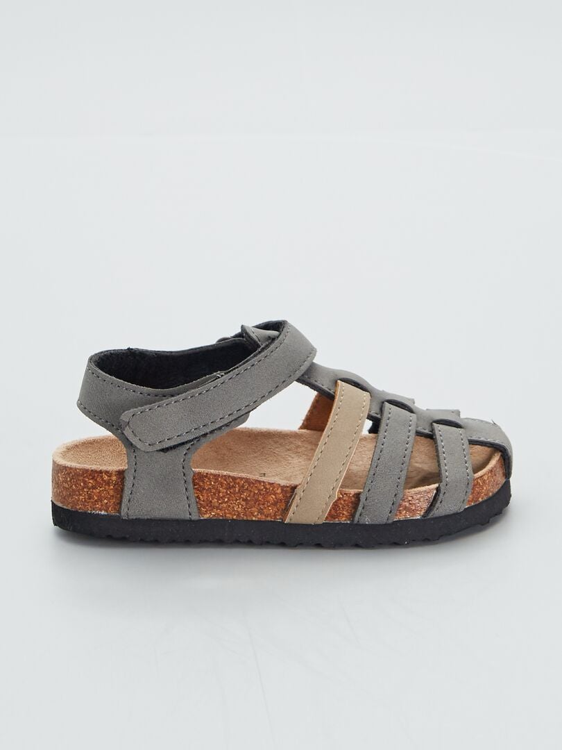 Gesloten sandalen - GRIJS