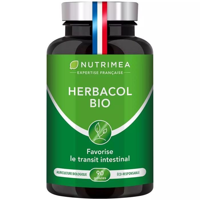 Herbacol BIO - Complément Alimentaire Nettoie et Purifie le Colon - Detox Non Agressif - Confort Digestif • 90 Gélules - Nutrimea