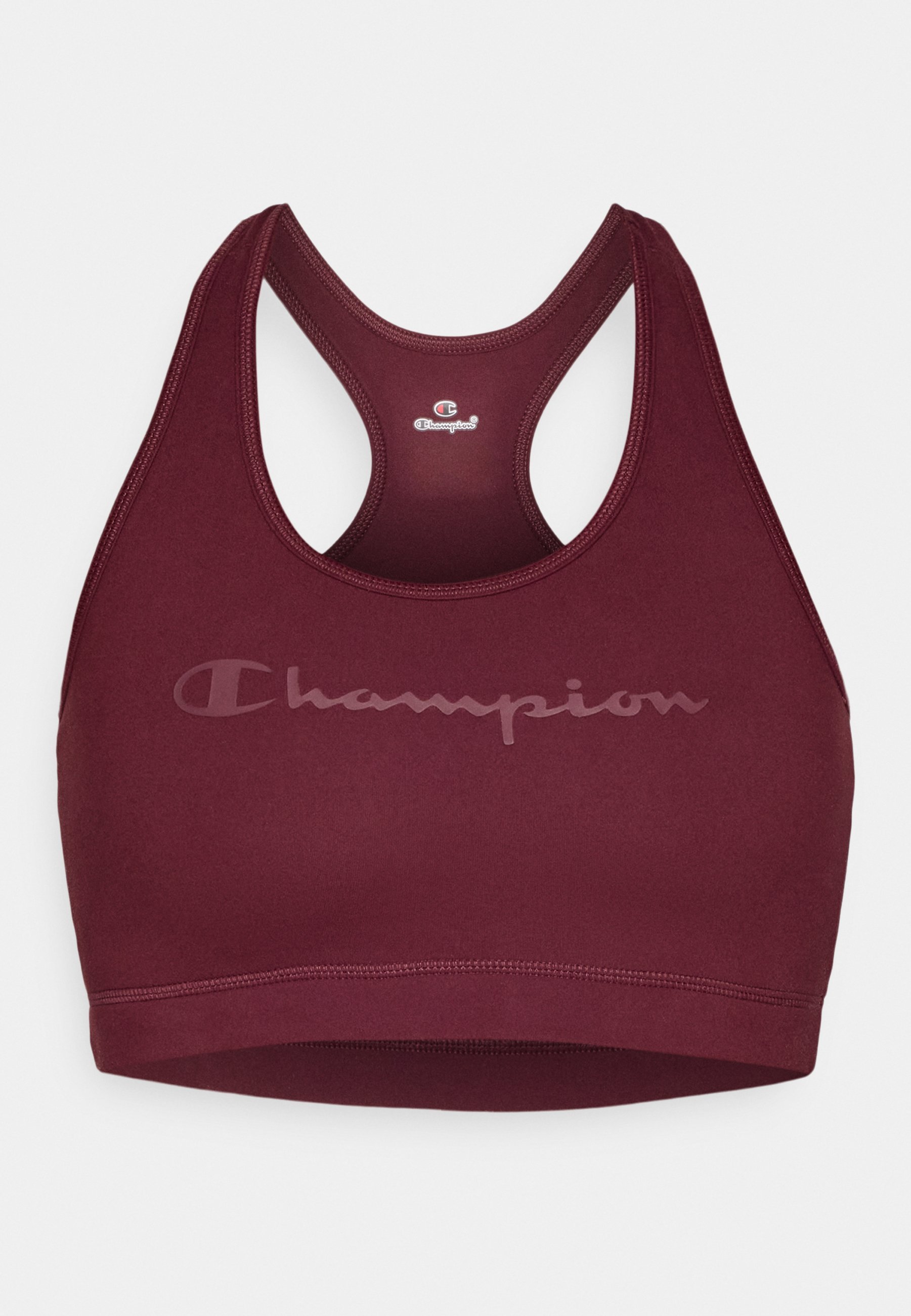 Champion SOFT TOUCH BH MET LICHTE ONDERSTEUNING EN GROOT LOGO - Sportbeha met lichte ondersteuning - bordeauxrood