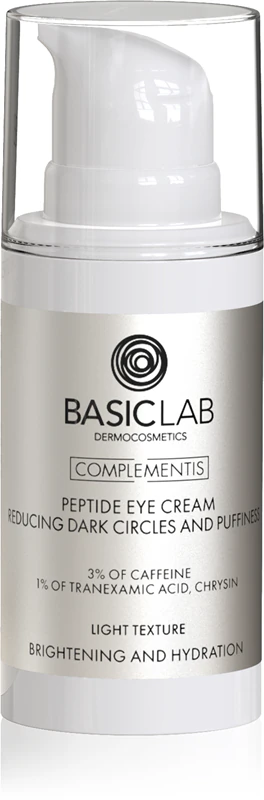 BasicLab Dermocosmetics Complementis creme leve para olhos contra inchaço e olheiras