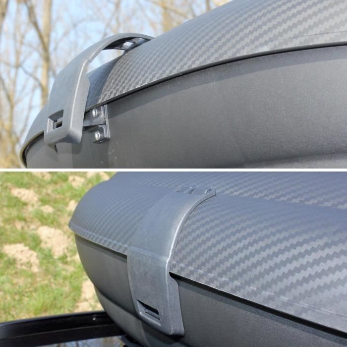 BA320 Cofre de techo con cerradura 320 l Aspecto de carbono Negro