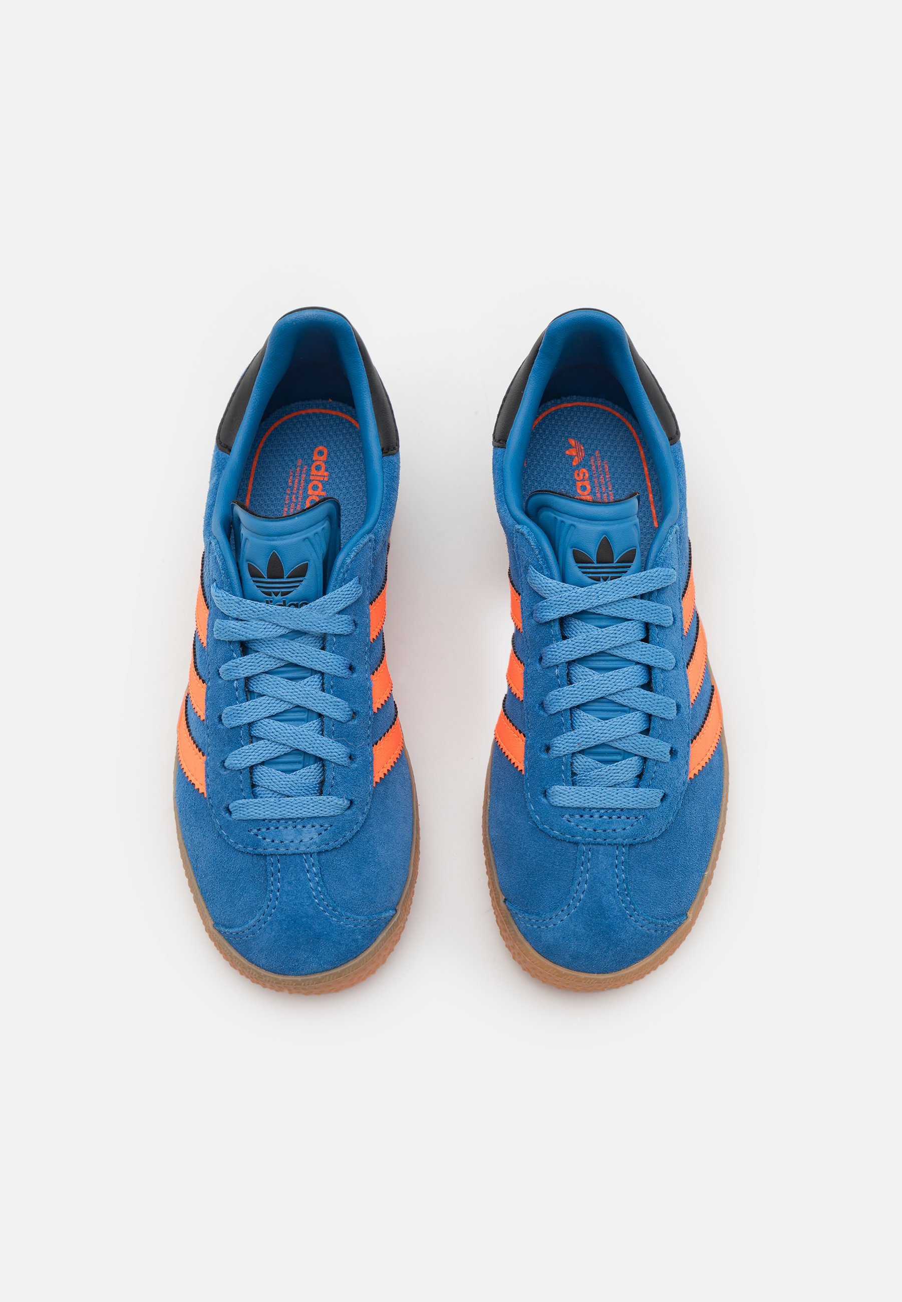 Adidas Originals GAZELLE KIDS - Scarpe da ginnastica - blu focus/arancione solare/nero