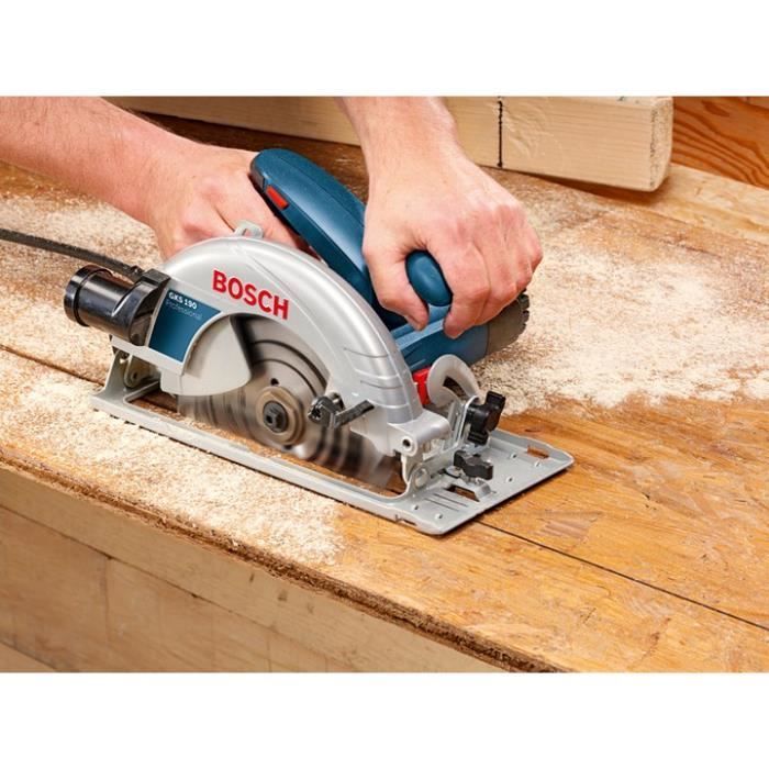 Serra circular Bosch Professional GKS 190, 1400 W, diâmetro da lâmina de 190 mm - 0601623000