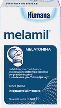 HUMANA Humana Melamil Tropfen 30 ml Nahrungsergänzungsmittel für einen besseren Schlaf bei Kindern und Erwachsenen