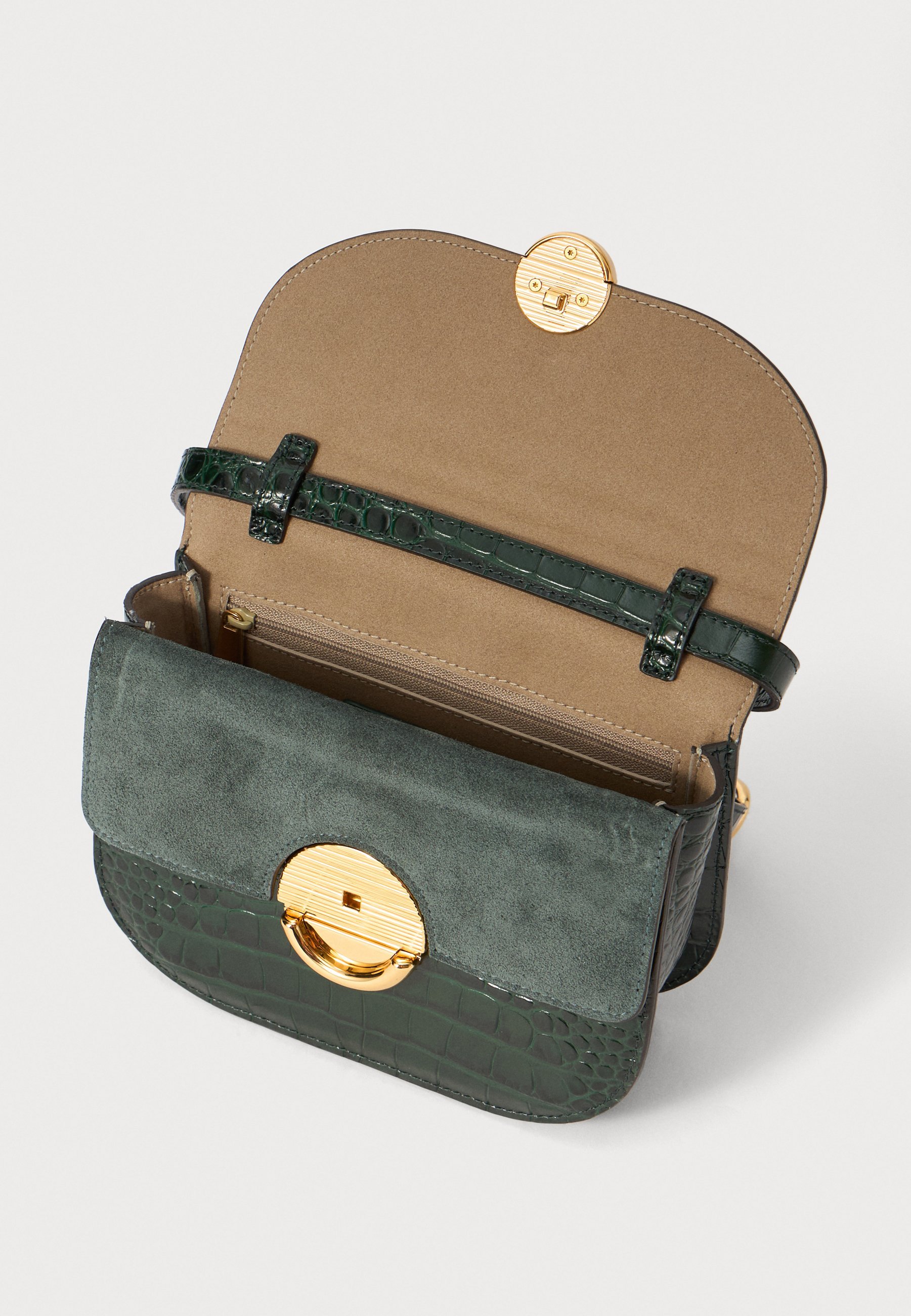 Furla SFERA MINI CROSSBODY ROUND - Crossbodytas - botanisch groen