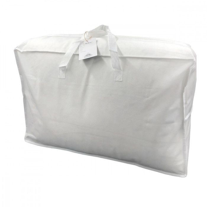 ALPES BLANC - Cubrecolchón de plumas 180x200 cm – Fabricado en Francia – Comodidad de hotel de alta gama – Funda de percal