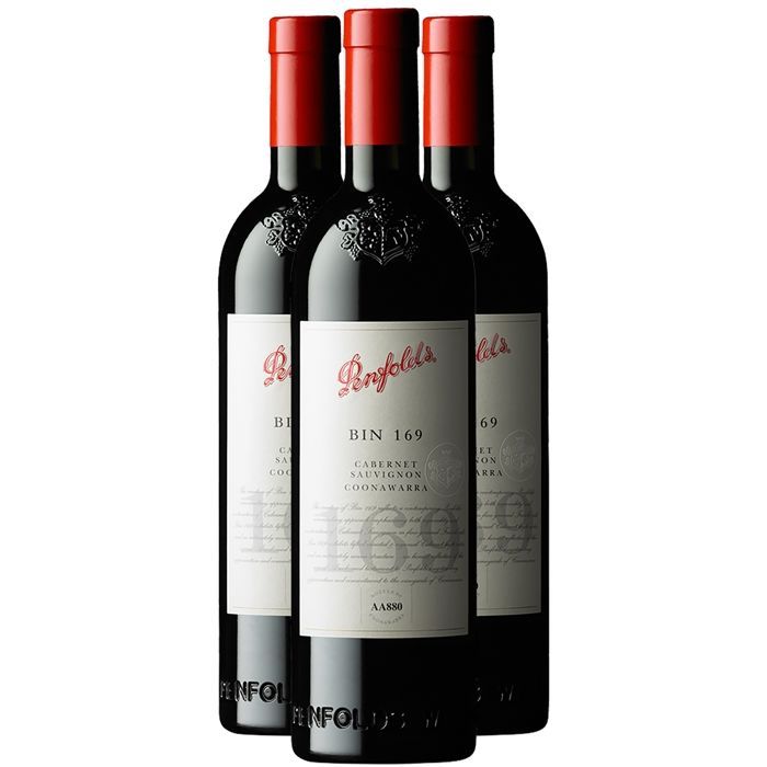 Penfolds Australie Coonawarra BIN 169 Cabernet Sauvignon 2021 - Vin Rouge d' Australie (3x75cl)