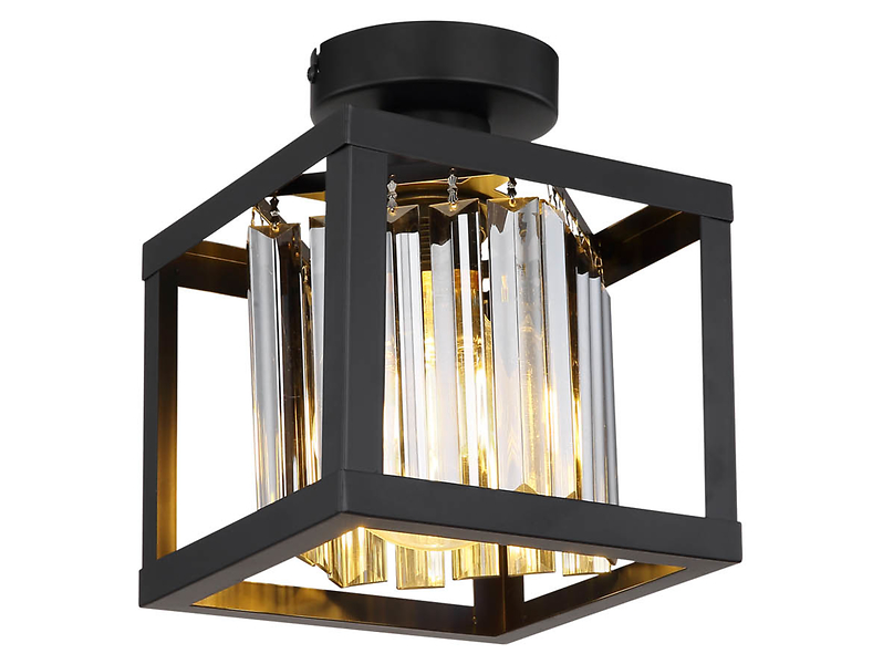 Lampa sufitowa Mathilde metalowa czarna