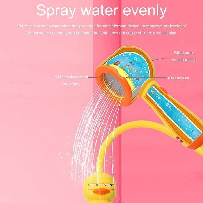 Juguetes de baño para bebés: cabezal de ducha con chorro de agua, juguete de baño con cabezal de ducha para la bañera para jugar a la hora del baño.