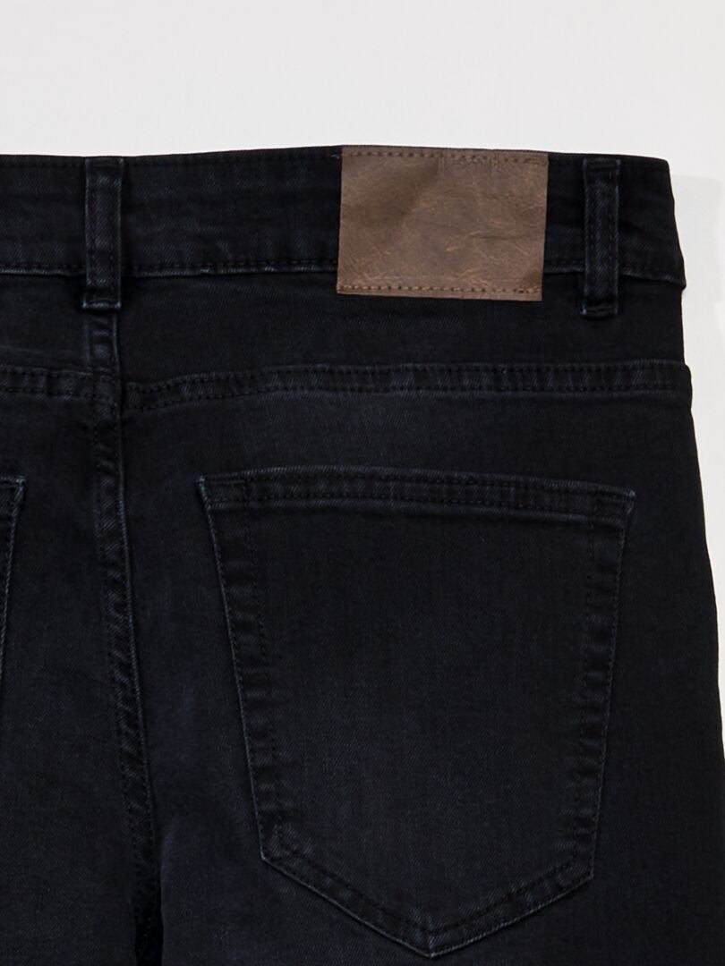 Calça jeans slim - tamanho 30 - cinza