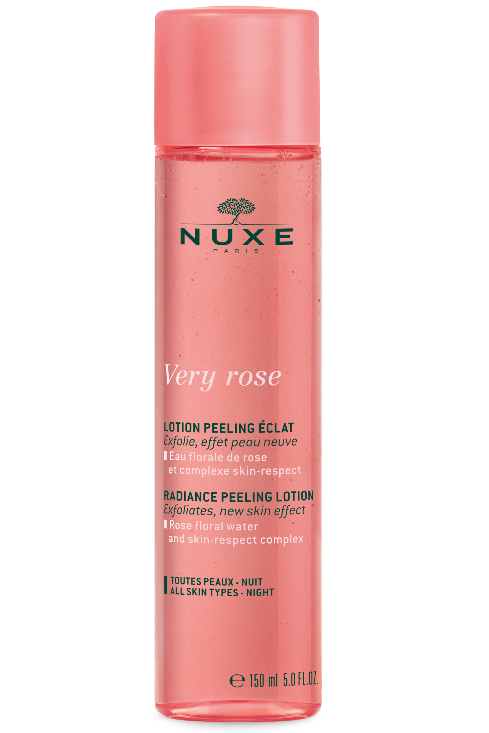 Loțiune exfoliantă cu trandafir intens 150 ml - NUXE