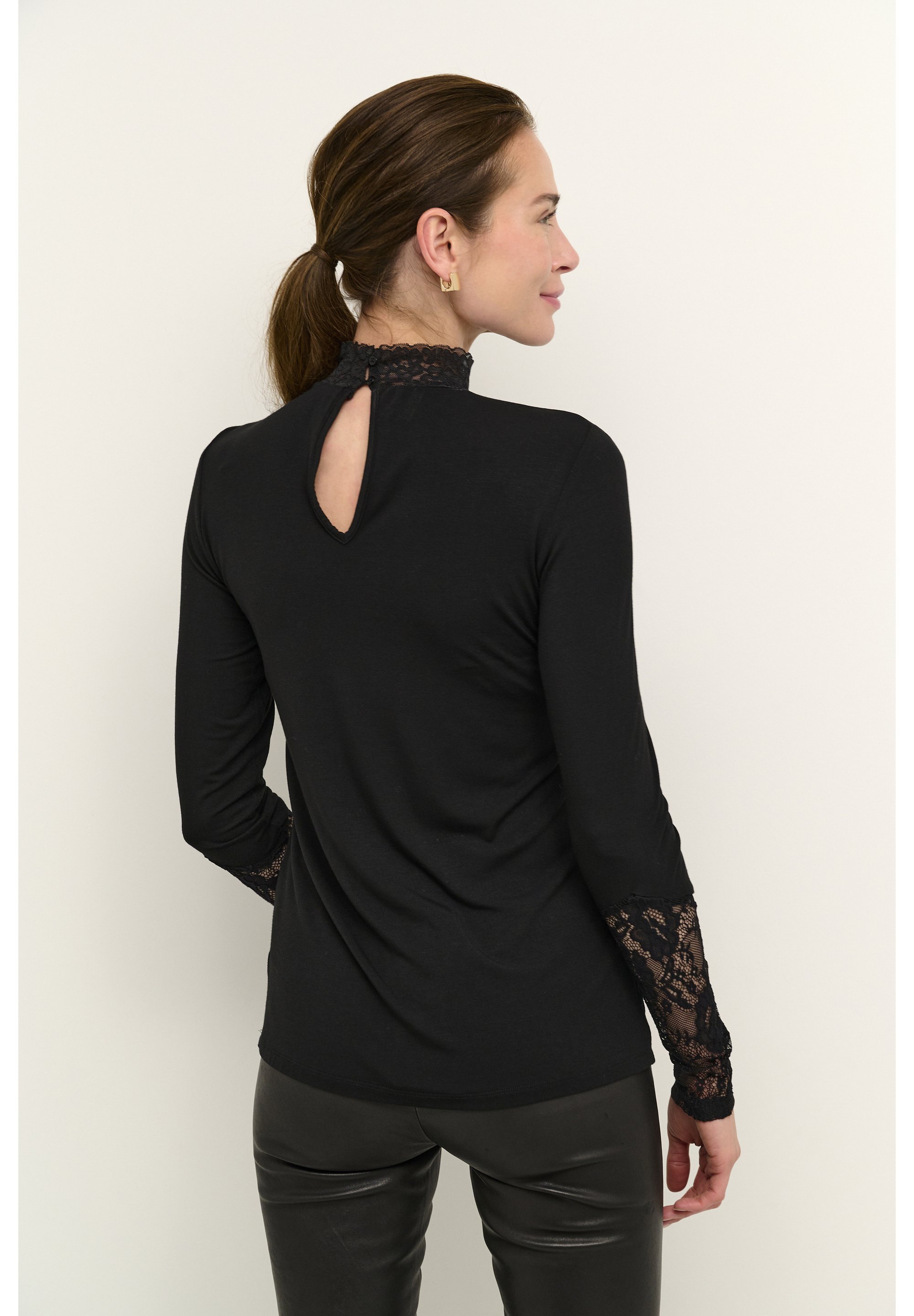 Blusa Culture - Top a maniche lunghe - nero