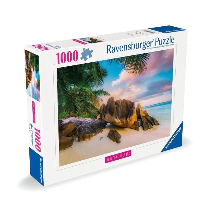 Puzzel van 1000 stukjes: De Seychellen (Hoogtepunten), voor volwassenen en kinderen, vanaf 14 jaar, puzzel van topkwaliteit, 12000154, Ravensburger