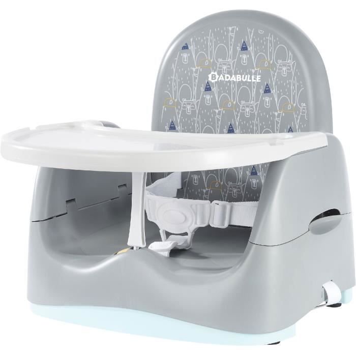 BADABULLE Nomad Booster Seat - Model: Bear - Compact Folding - Universal - From 6 to 36 months