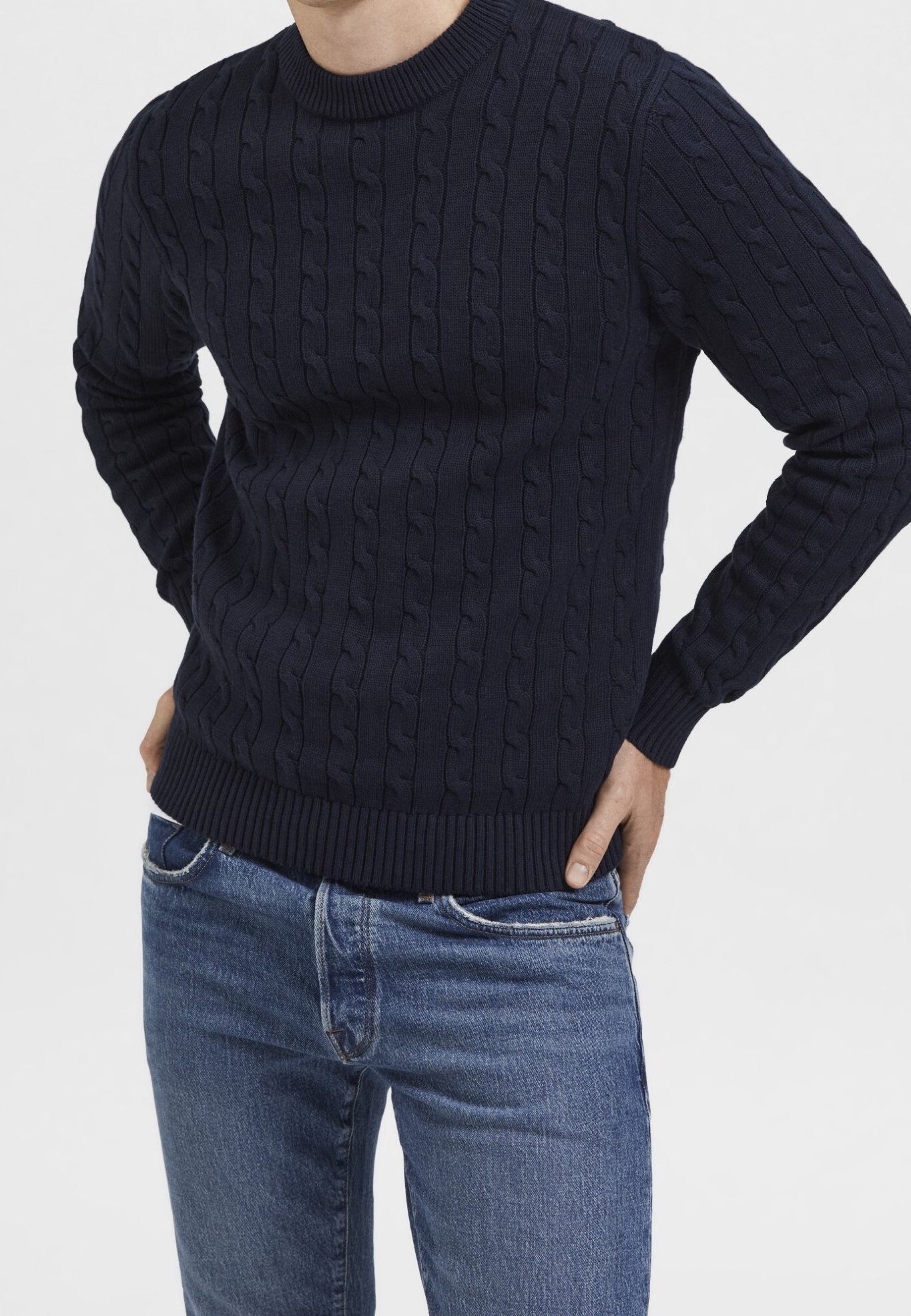 Maglione Selected Homme - blu scuro