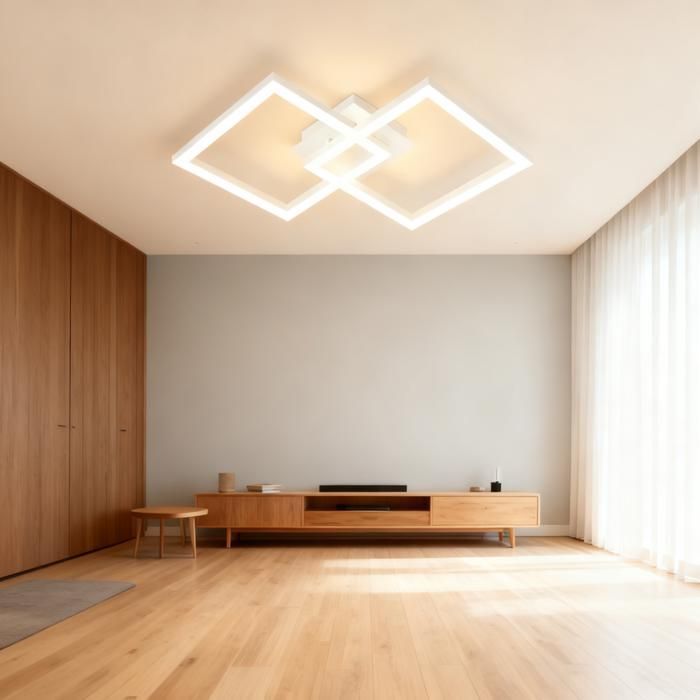 Plafoniera a LED - NETTLIFE - 24W - Bianco caldo 3000K - LED integrato - Metallo