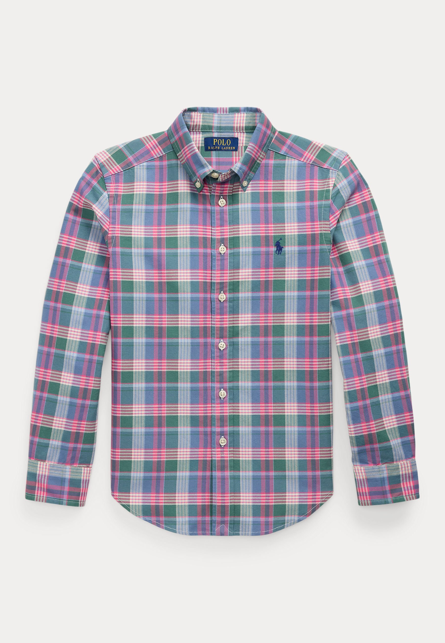 Chemise en coton Oxford à carreaux Polo Ralph Lauren - Vert/Bleu/Multicolore