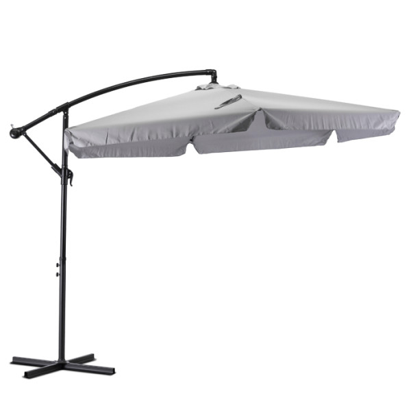 Parasol Ogrodowy Składany Duży na Taras Plażowy Pokrowiec AKRON Szary