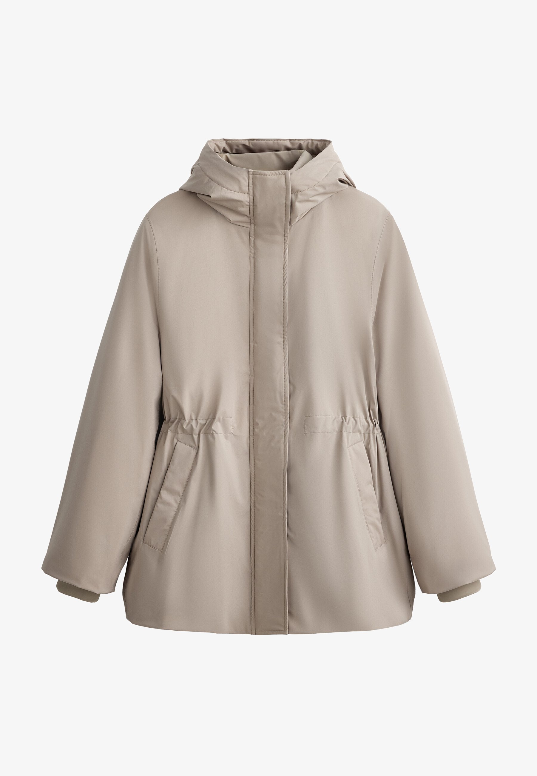 OYSHO LEICHTER 10k THINDOWN™ WASSERDICHTER WATTIERTER Daunenmantel - Khaki