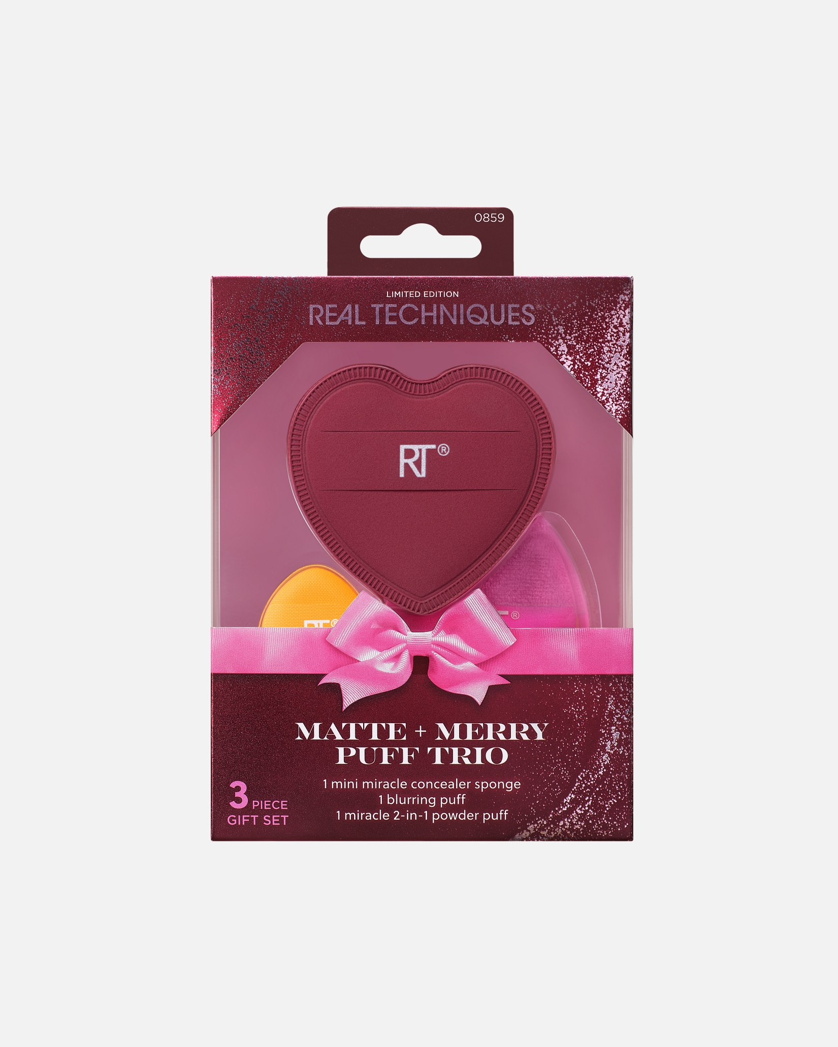 Real Techniques Make-up-Accessoire-Trio Matte + Merry Puff – 1 pièce