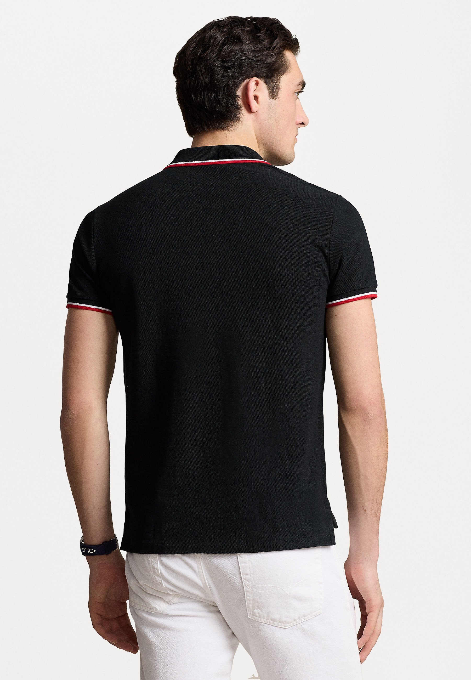 Polo Ralph Lauren CUSTOM SLIM FIT MESH POLO SHIRT - Polo - nera