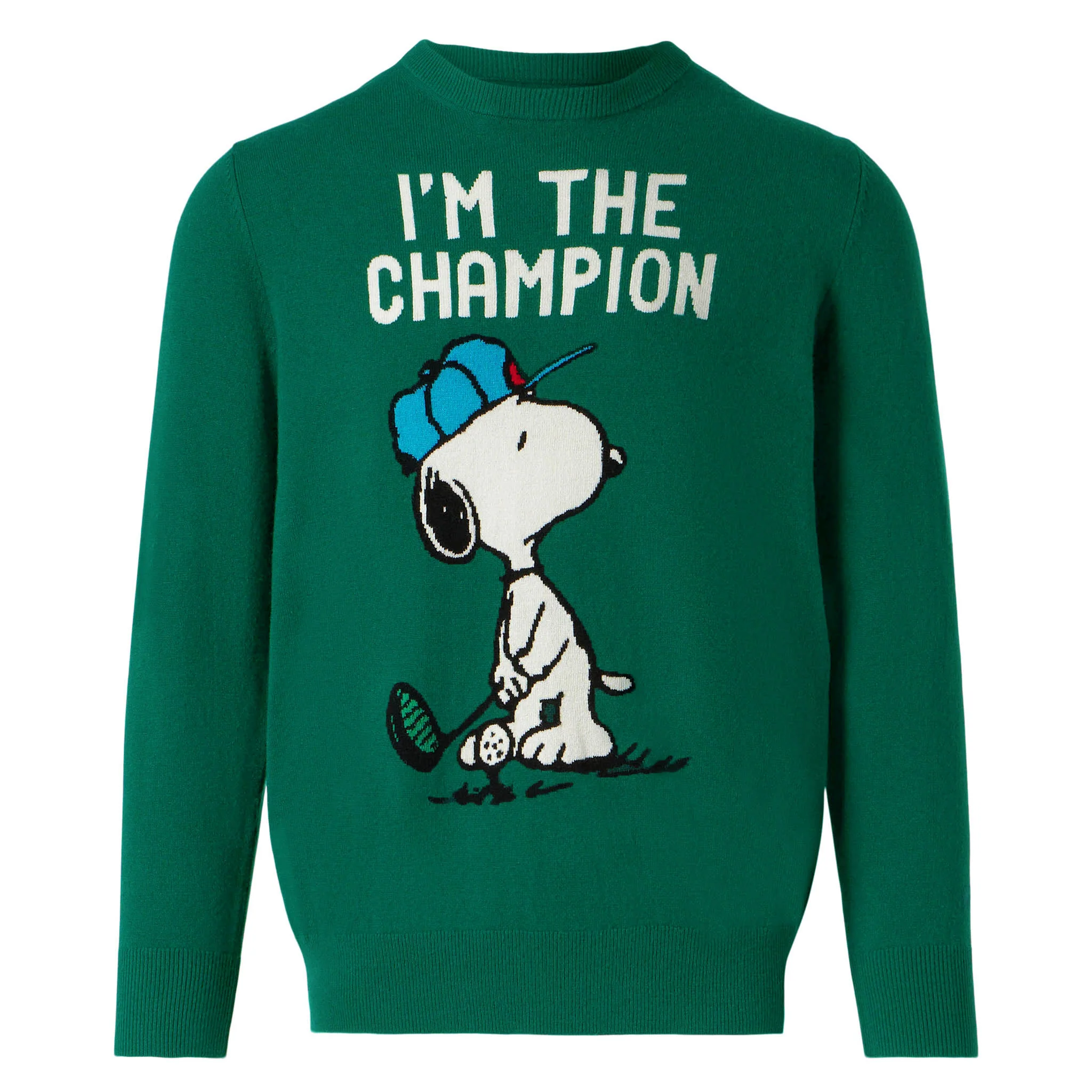 Maglione da uomo con stampa Snoopy I'm the Champion | SNOOPY - EDIZION