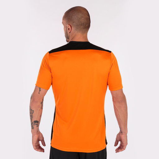  Tricou Joma Championship VI cu mânecă scurtă portocaliu negru