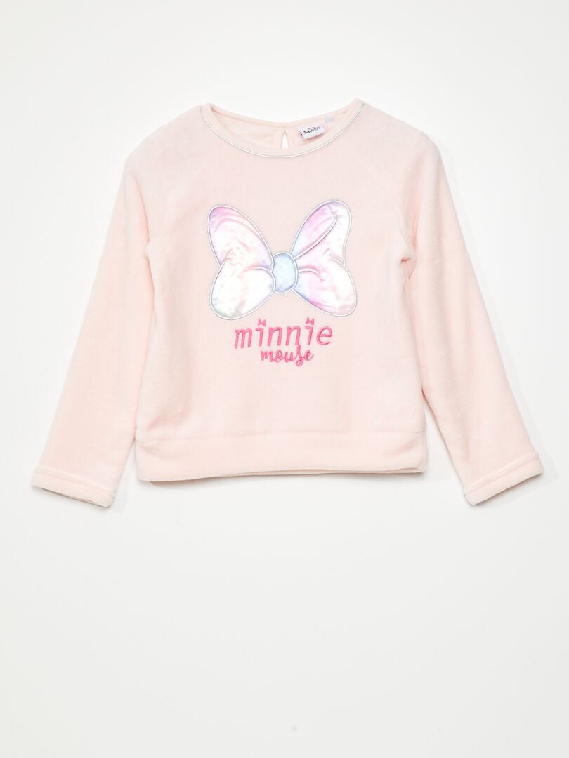 Minnie Mouse fleece sweatshirt - ROZE