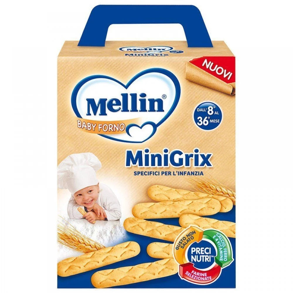 MELLIN Mellin Baby Forno Minigrix snacks en koekjes 180 g babyvoeding