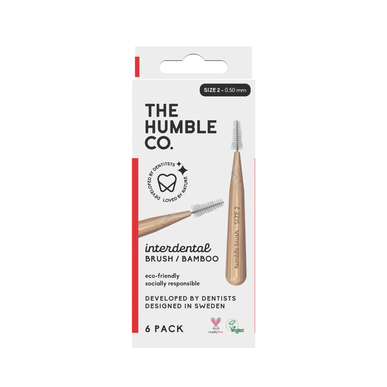 Cepillos de bambú The Humble Co. Talla 2 6 unidades 6 unidades