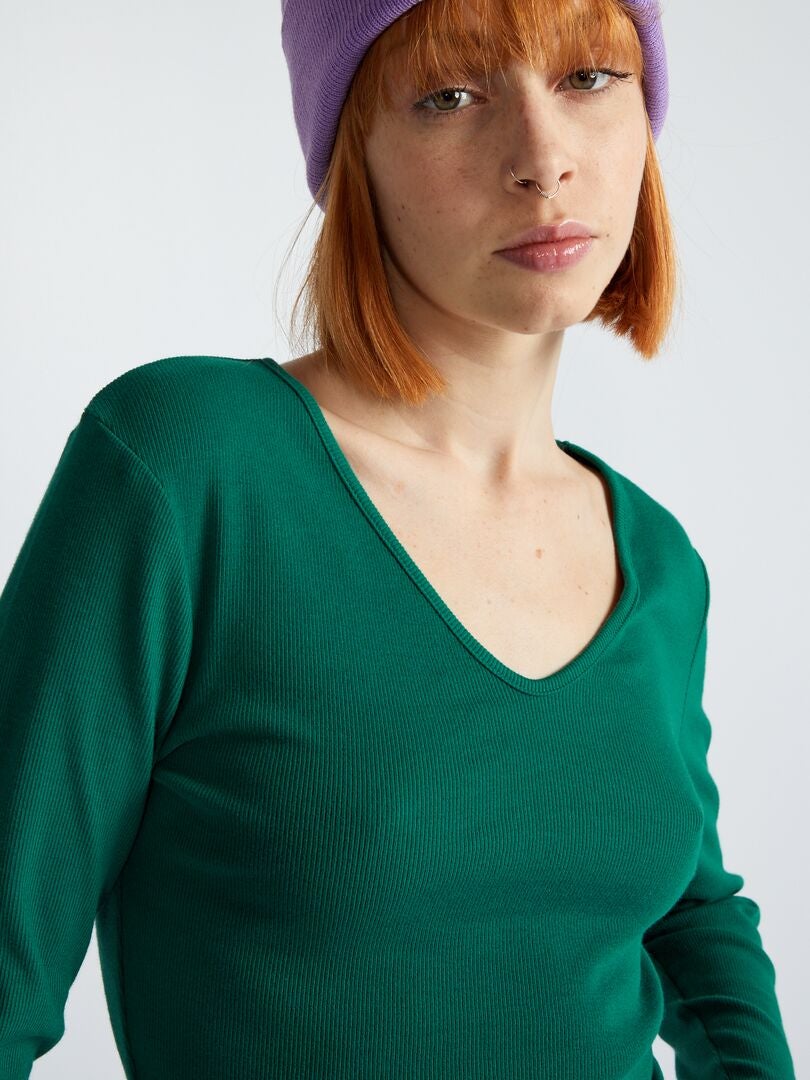 Camiseta curta - VERDE