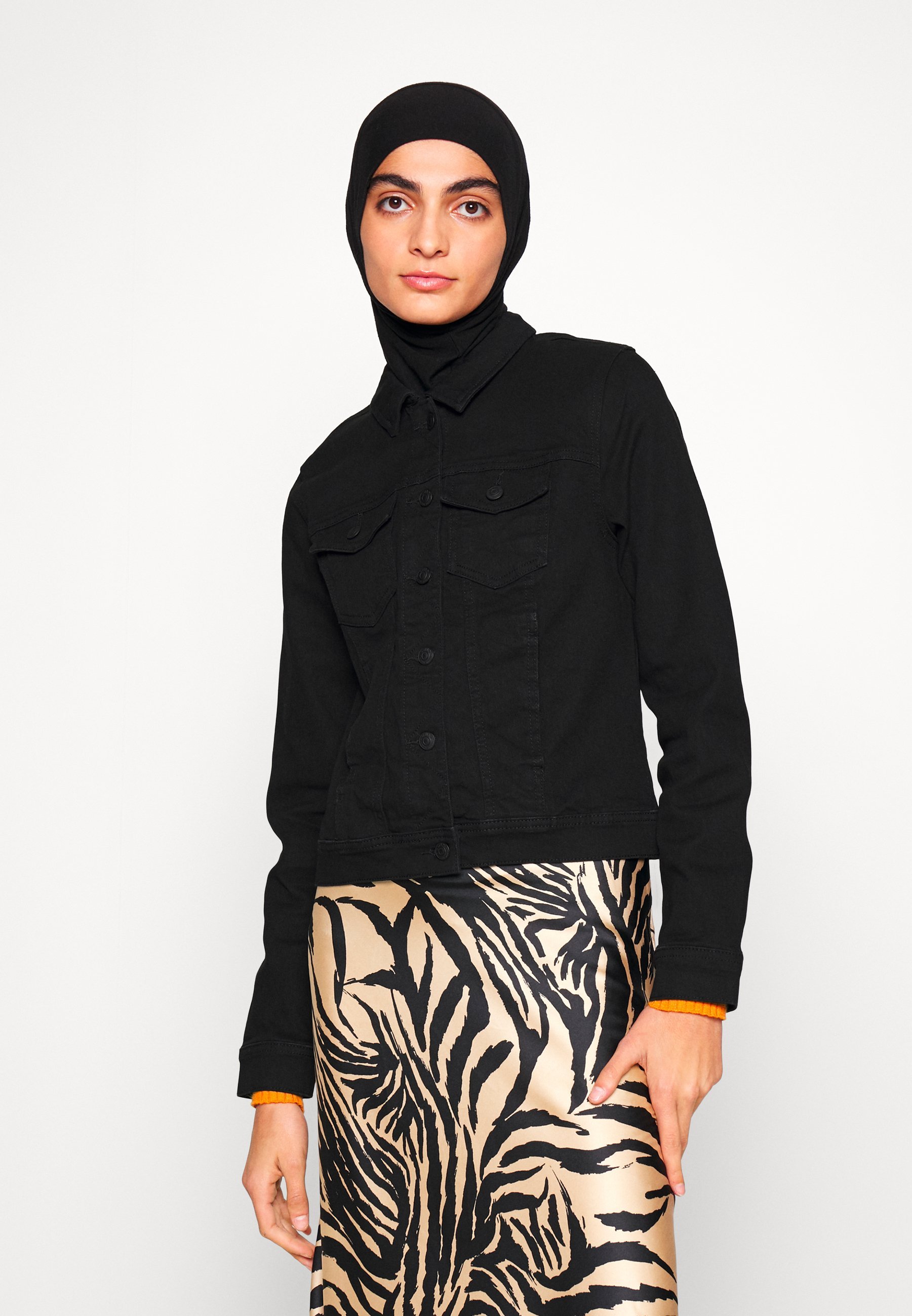ONLY ONLWONDER JACKET - Spijkerjas - zwarte spijkerstof