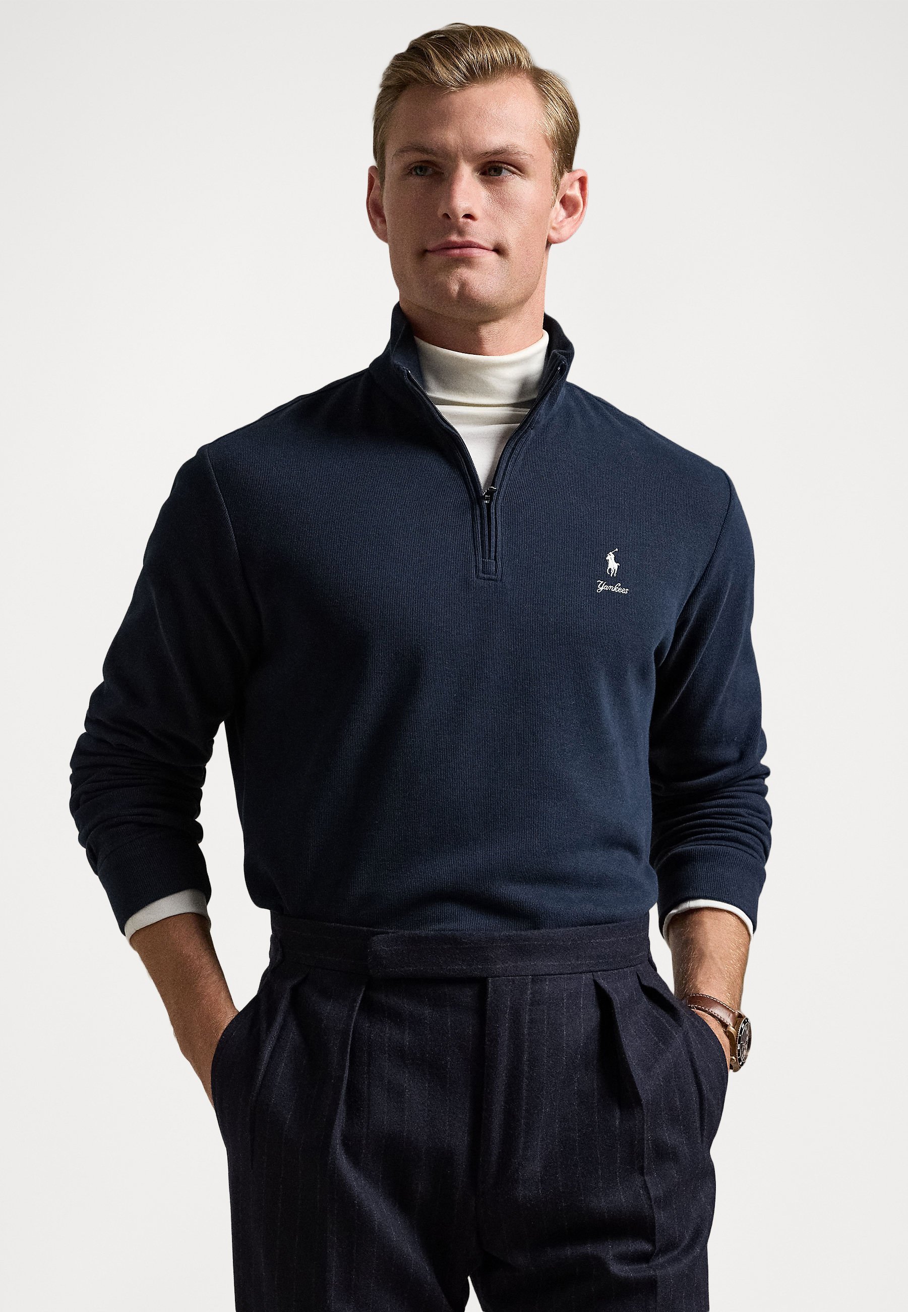 Polo Ralph Lauren POLO RALPH LAUREN YANKEES PULLOVER - Sweatshirt - aviator navy
