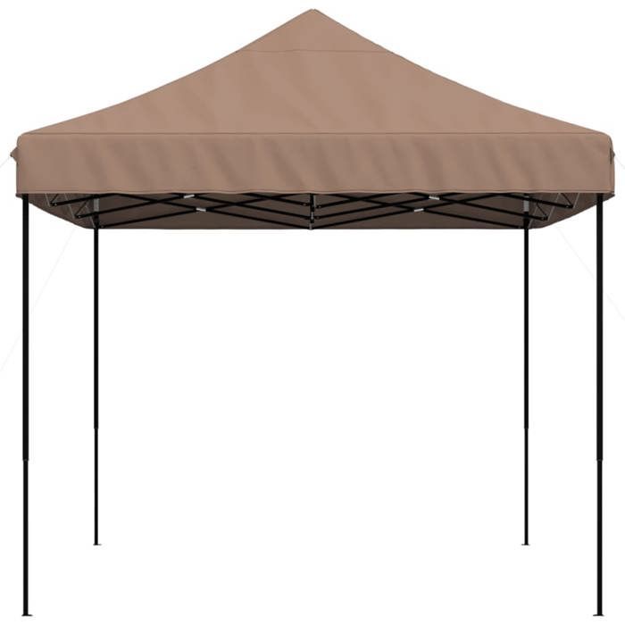 Pérgola impermeable tipo cenador - Hermosa carpa plegable y retráctil de color marrón para fiestas, 410x279x315 cm, económica, 54797362