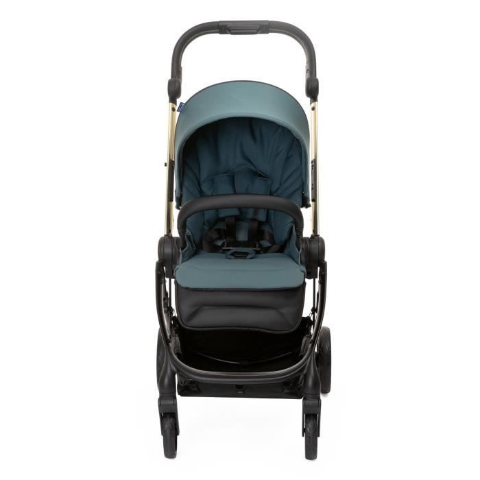 Cochecito Chicco One4Ever Green Gem City - Asiento reversible - Ruedas grandes - Peso: 7,9 kg