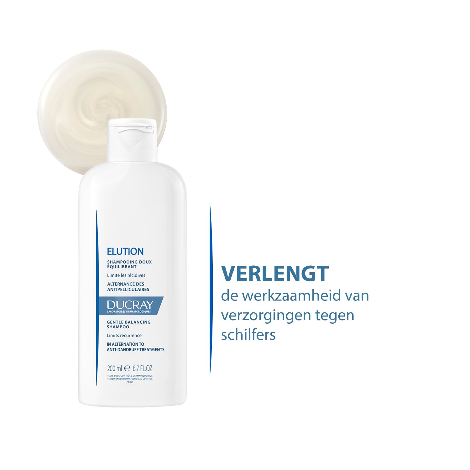 Ducray ELUTION jemný, vyrovnávajúci šampón - 200 ml