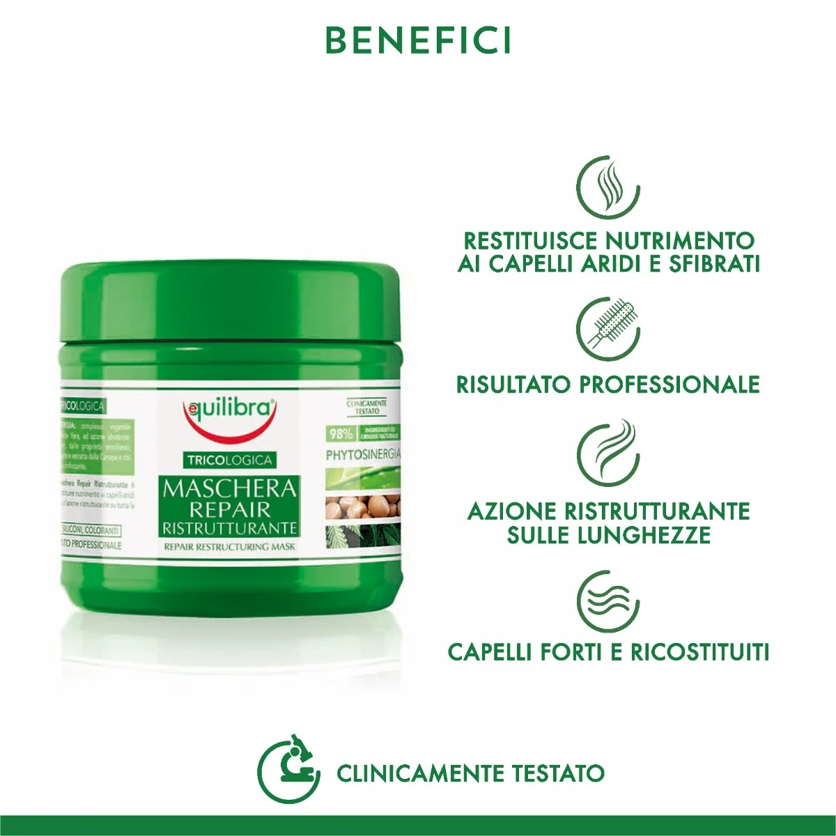 EQUILIBRA Equilibra Tricol Repair Mask 250 ml Máscara de reestruturação